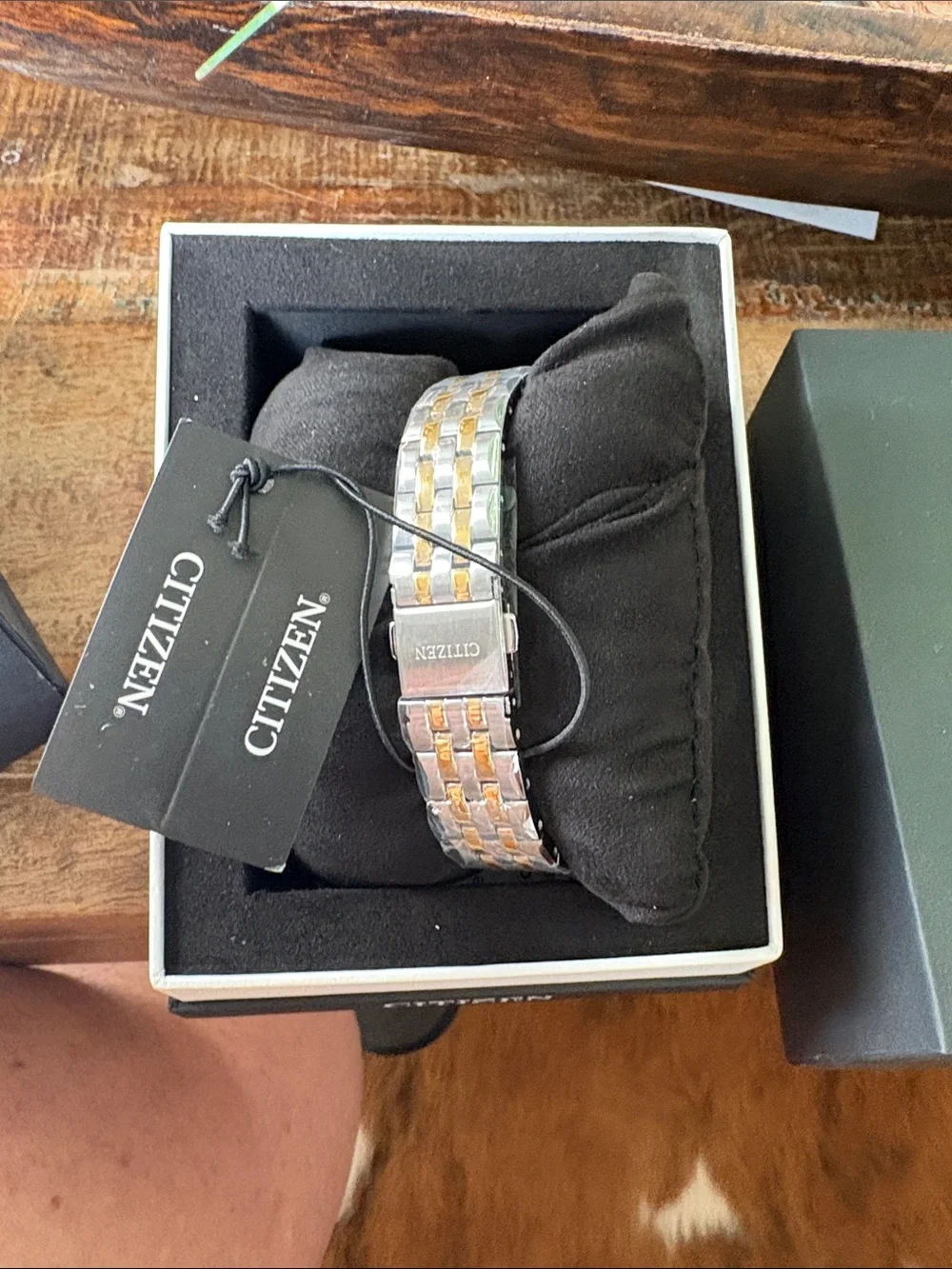 Citizen Ladies Two-Tone Bracelet Watch in Silver & Gold with Sinclair Dino logo